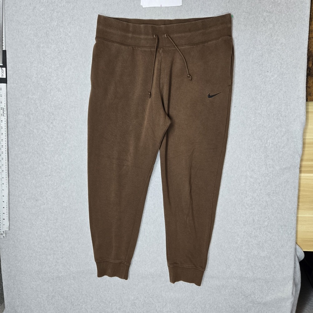 Nike Women Activewear Pants XL‎ Brown Phoenix Fleece DQ5888-259 Logo 27"